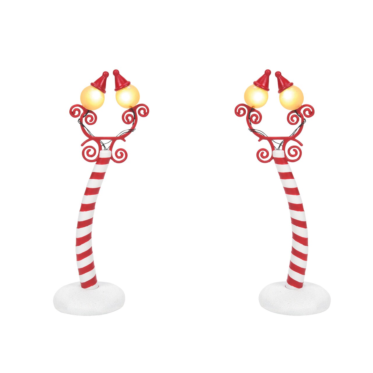 Nightmare Before Christmas Village Christmas Town Street Lights Village Accessory Figurine Set, 2 Pieces